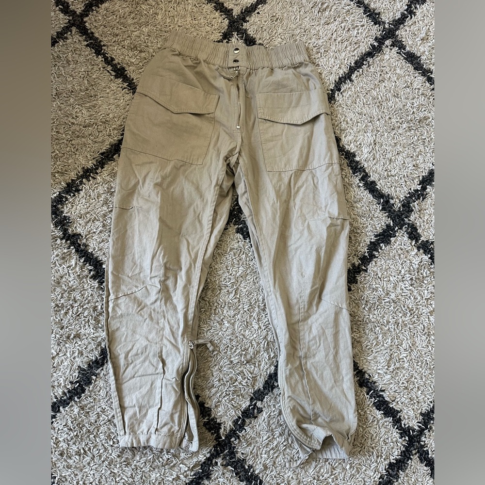 MNML Light Tan Cargo Pants